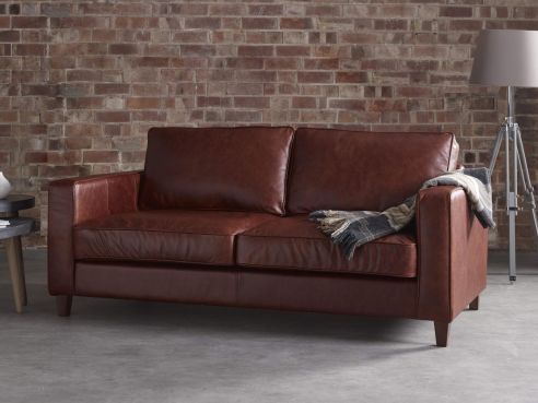 Drake Compact Leather Sofa